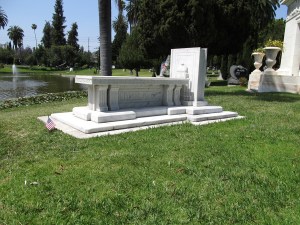 Tyrone Power's gravesite at Hollywood Forever